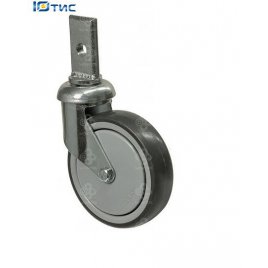 Колеса для покупательских тележек поворотные Серия 14 Norma S с крепежным фланцем